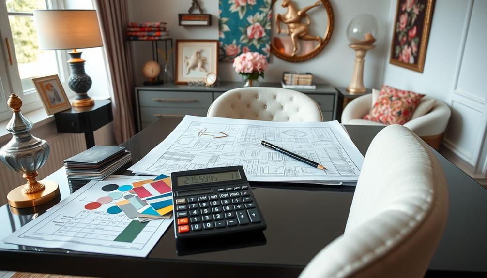 calculating interior design fees