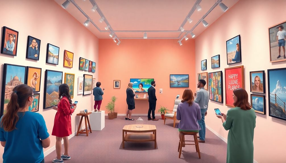 virtual art showcases online