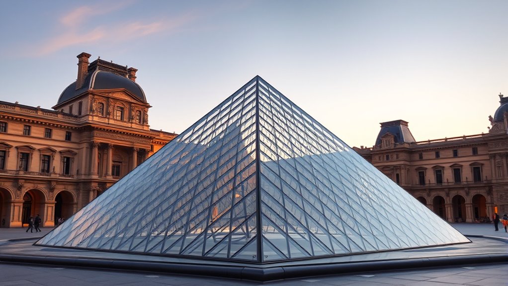 louvre architecture blends history