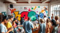 teamwork boosts creative art