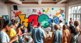 teamwork boosts creative art