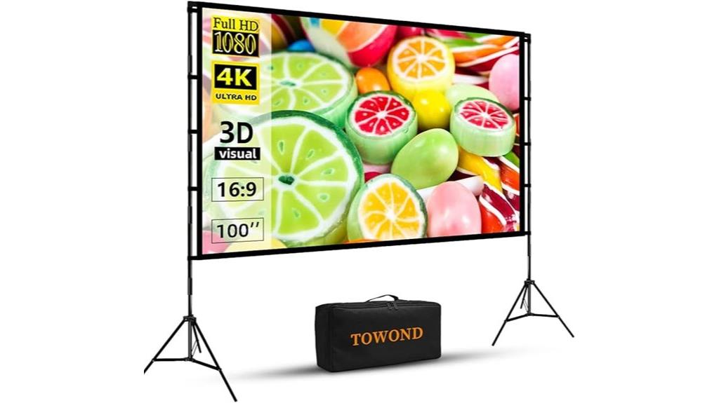 100 inch indoor outdoor screen