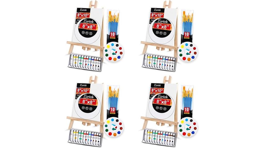 104 piece acrylic painting set