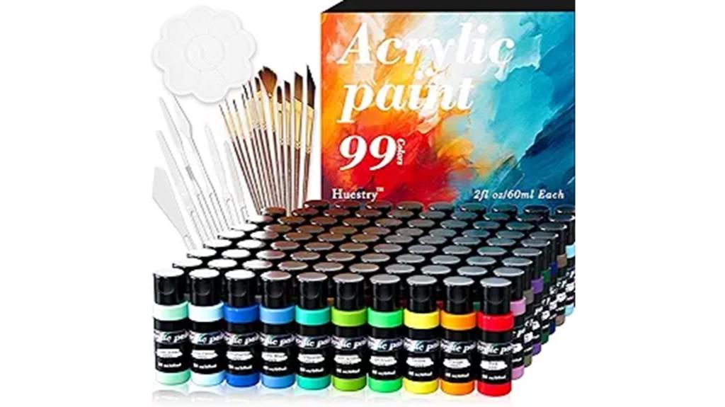 118 piece acrylic art kit