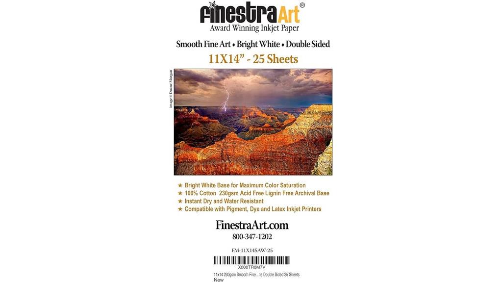 11x14 bright white paper