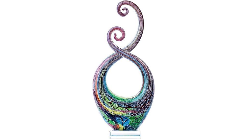 14 inch glass sculpture