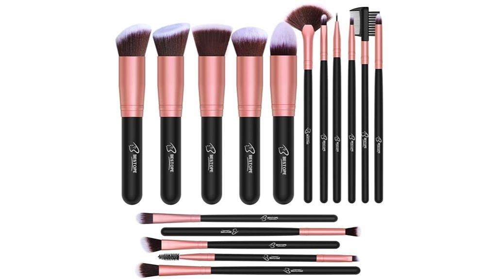 16 piece synthetic brush set