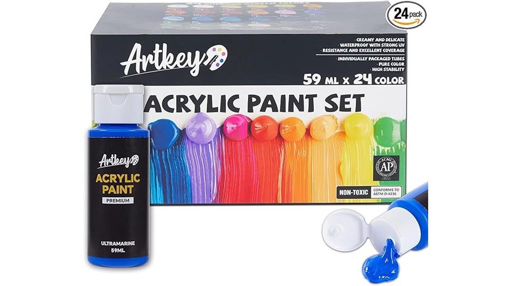 24 color acrylic set