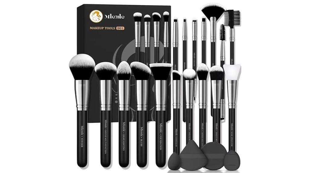 25 piece makeup brush set