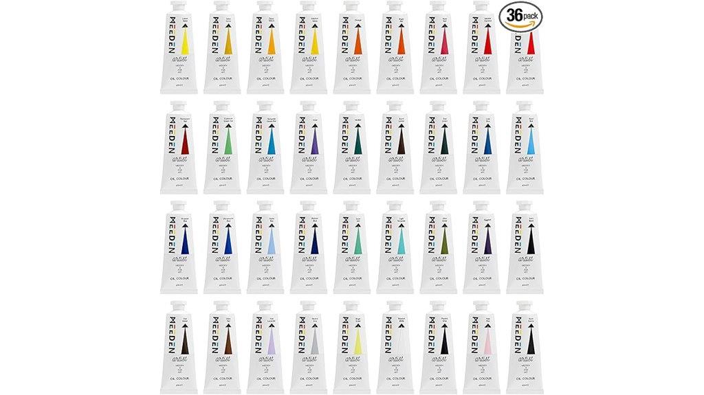 36 color artist oil set