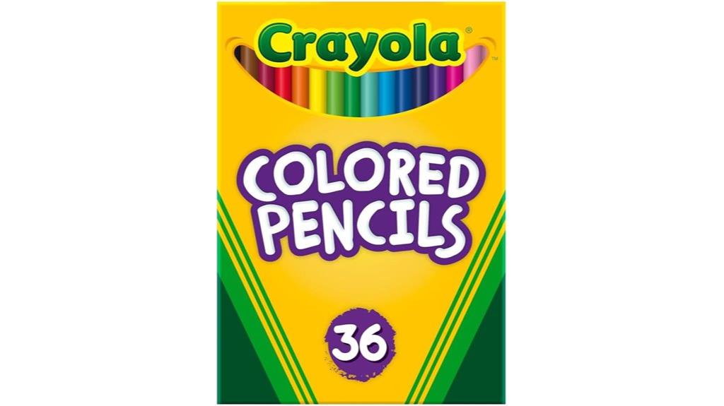 36 color kids pencil set