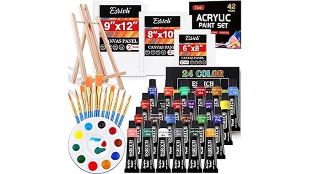 42 piece acrylic canvas set