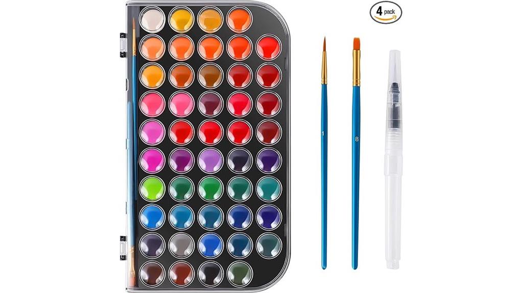 48 color watercolor painting kit