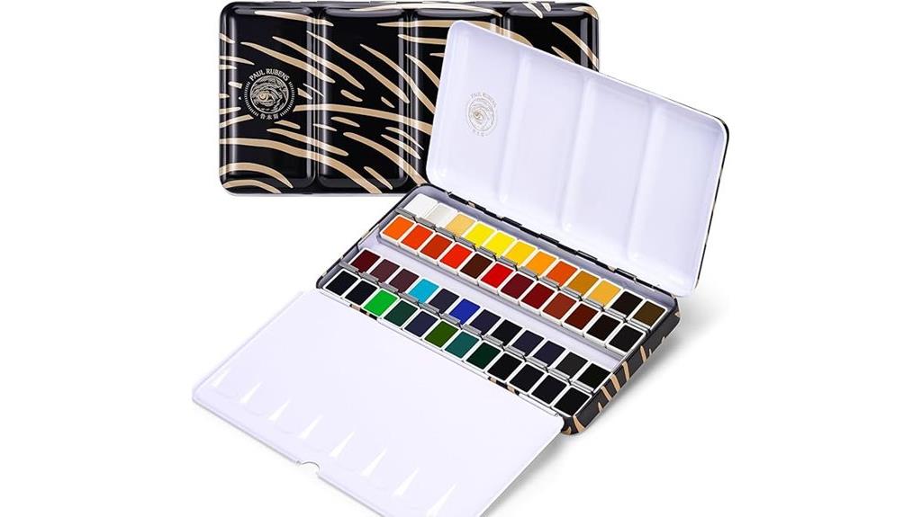 48 color watercolor set