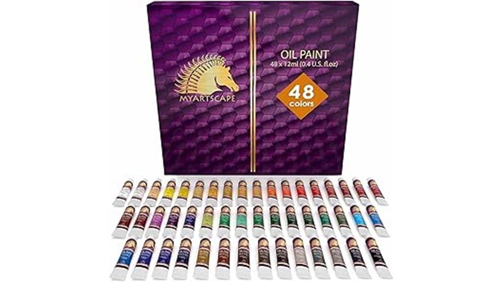 48 tubes oil paint