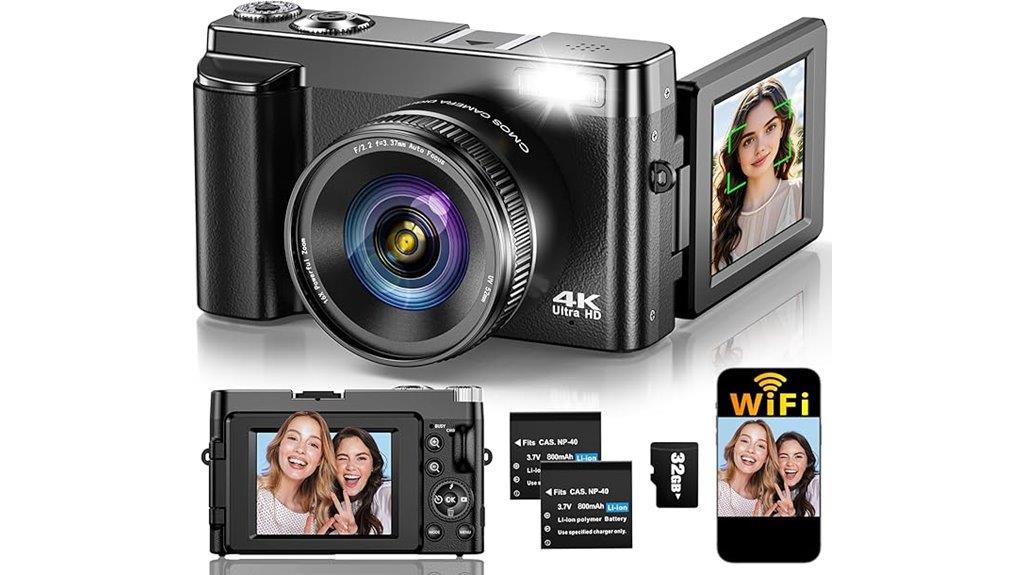 4k camera with accessories