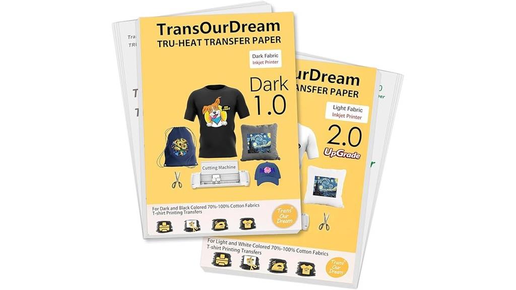 50 sheets t shirt transfer
