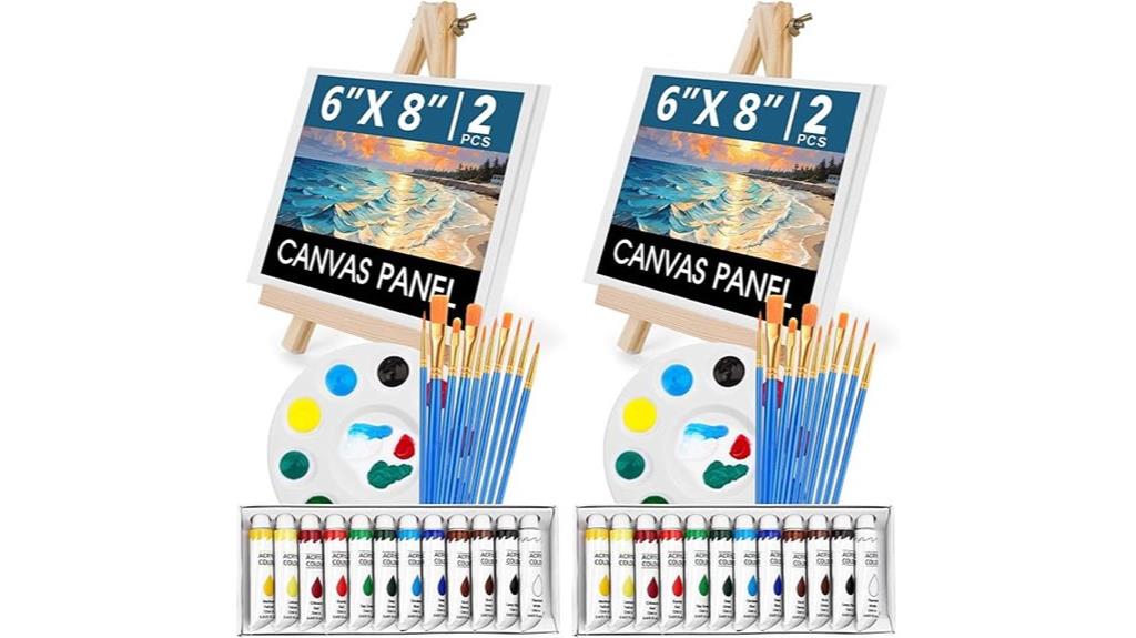 52 piece acrylic paint set