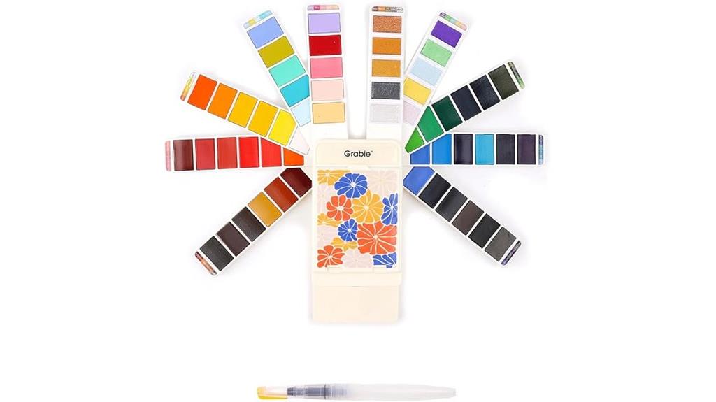 56 color watercolor set