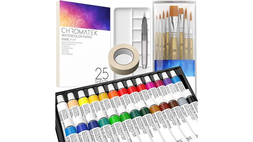62 piece watercolor set