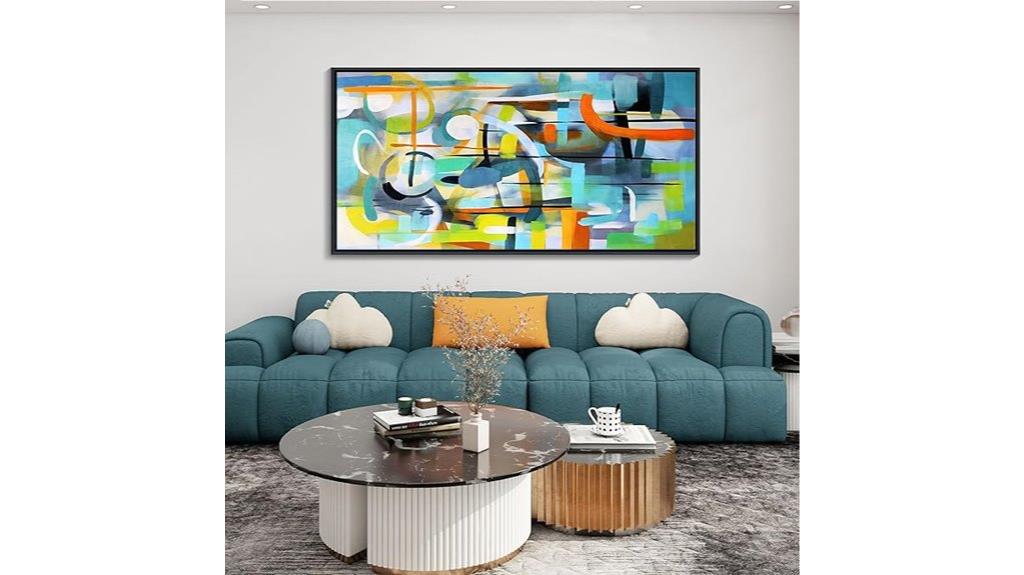 abstract wall art framed