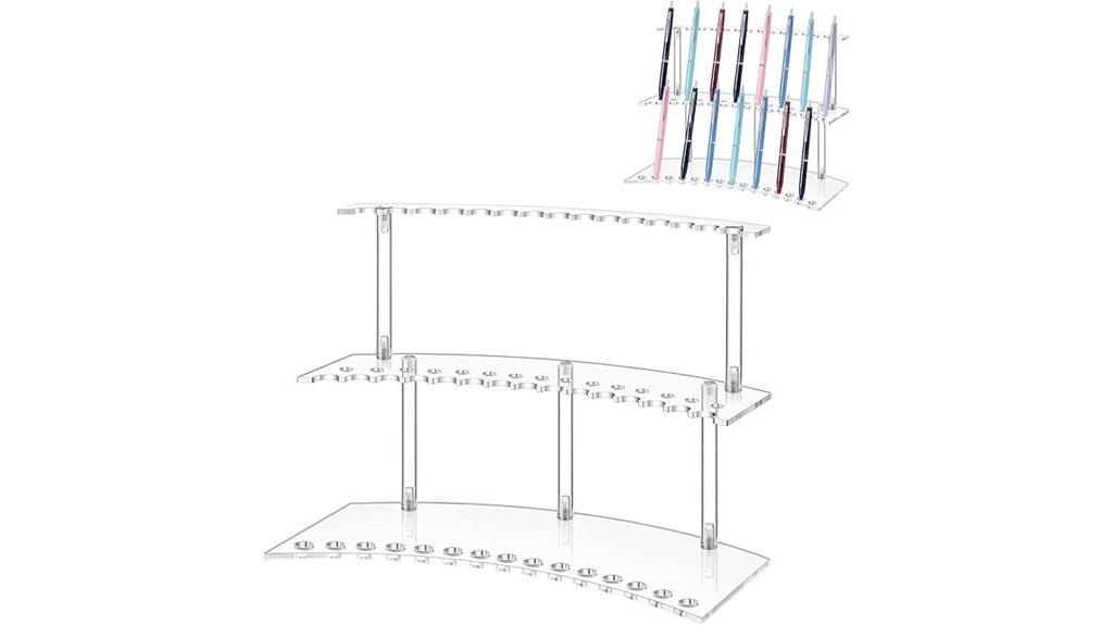 acrylic 2 tier organizer