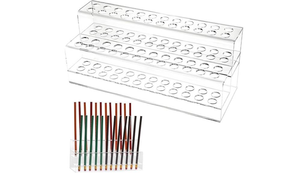 acrylic 48 slot organizer