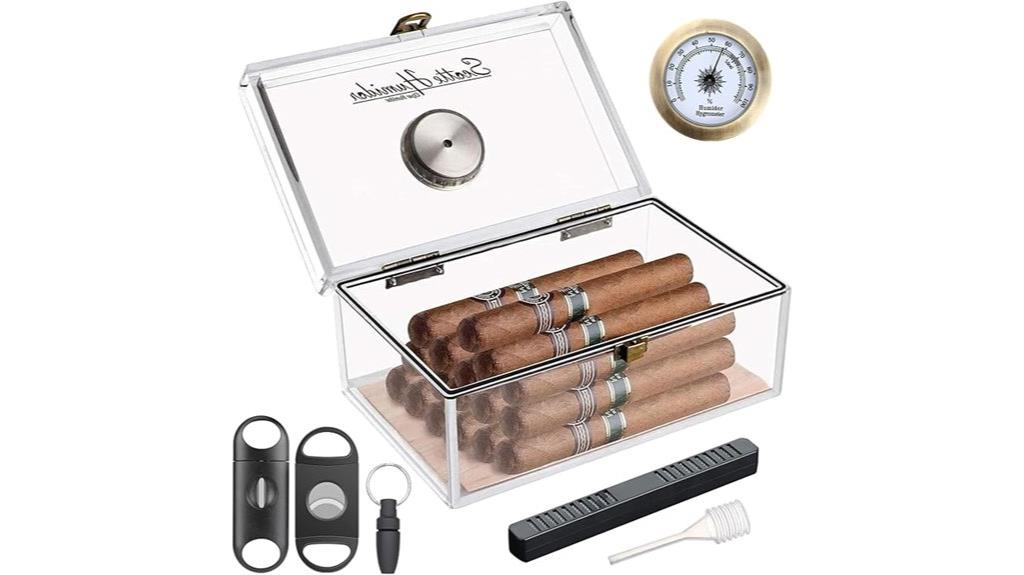 acrylic cigar storage container