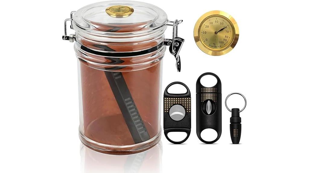 acrylic cigar storage set