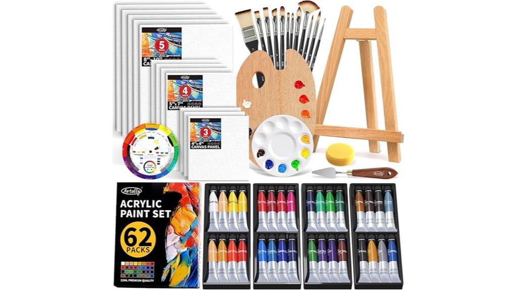 acrylic paint set for artists