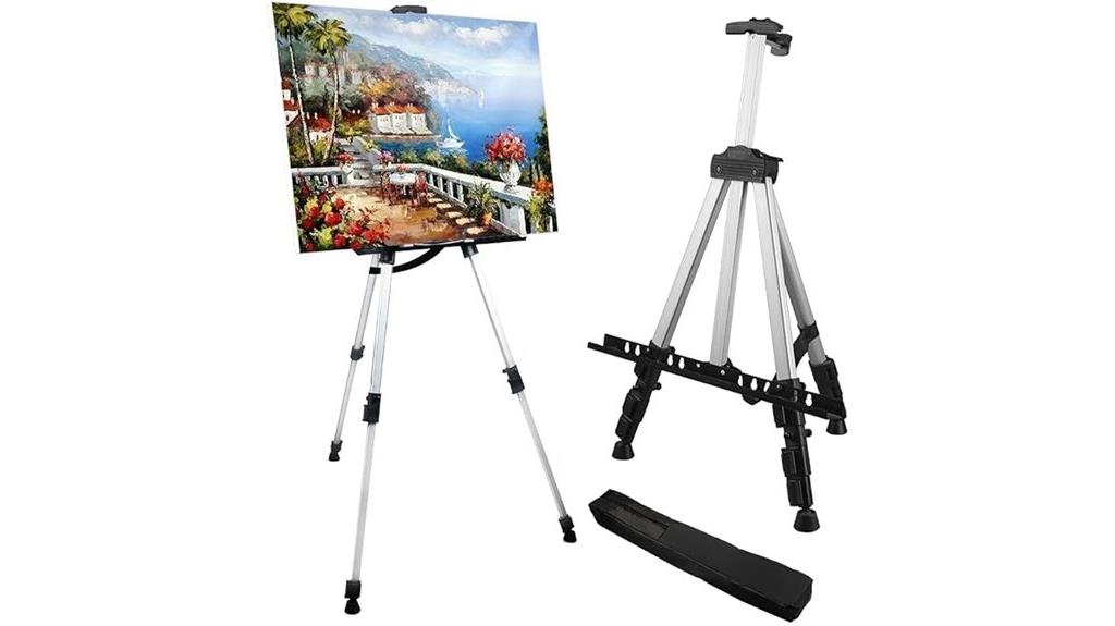 adjustable aluminum art easel