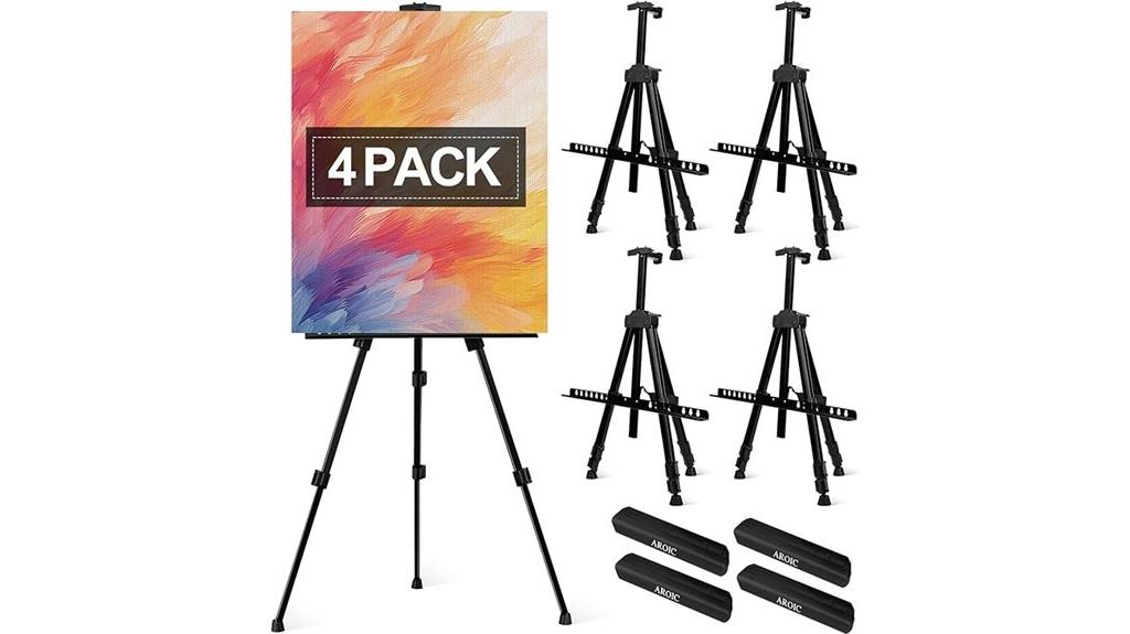 adjustable canvas display stands