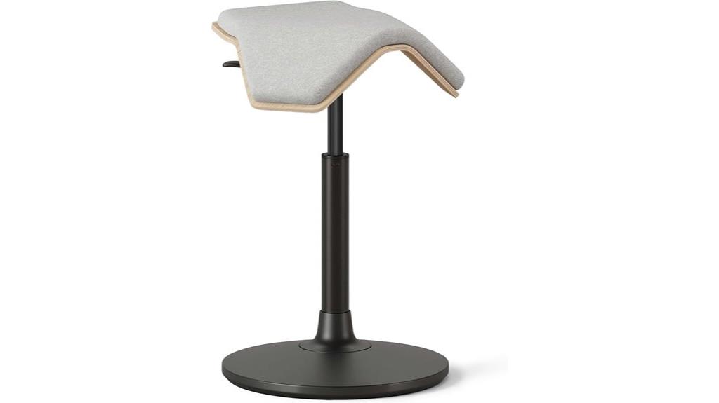 adjustable ergonomic saddle stool