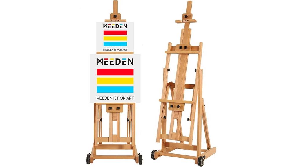 adjustable h frame art easel