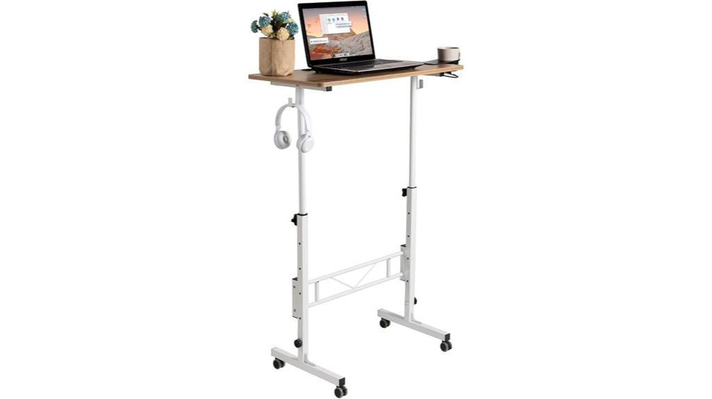adjustable mobile standing desk