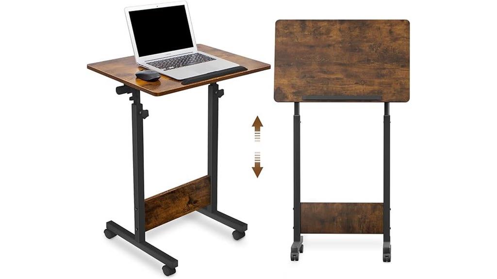 adjustable mobile standing desk