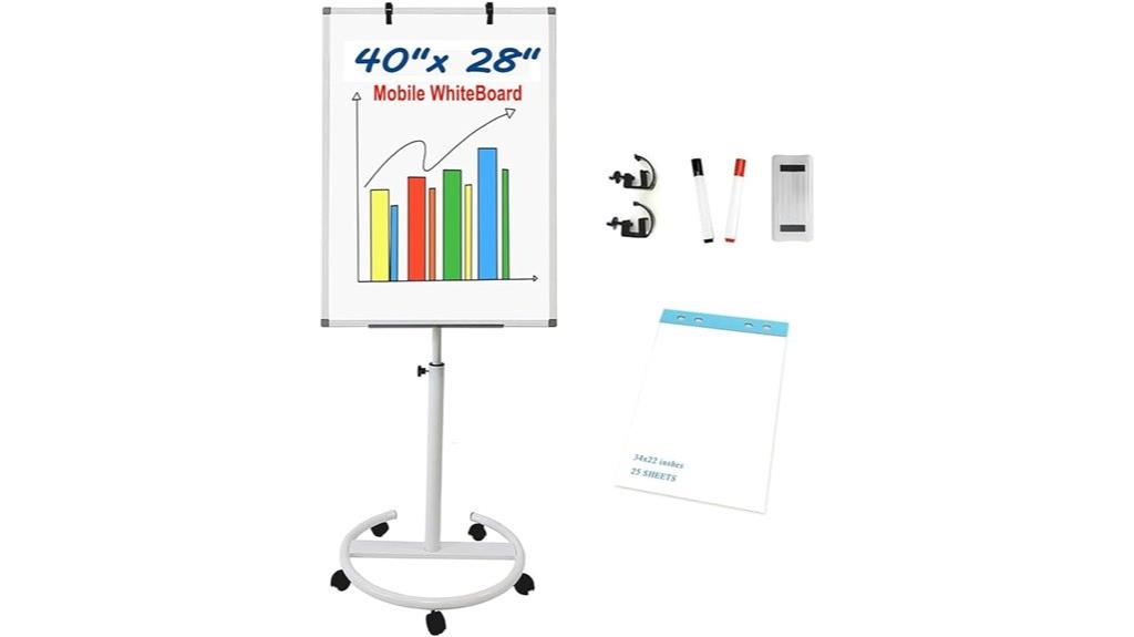 adjustable mobile whiteboard