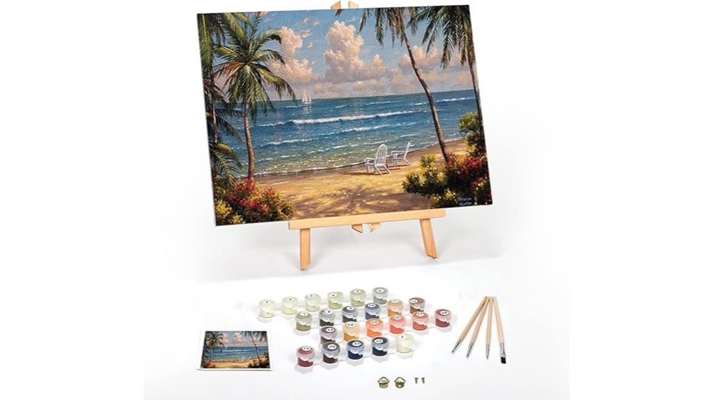 adult paint by numbers kit
