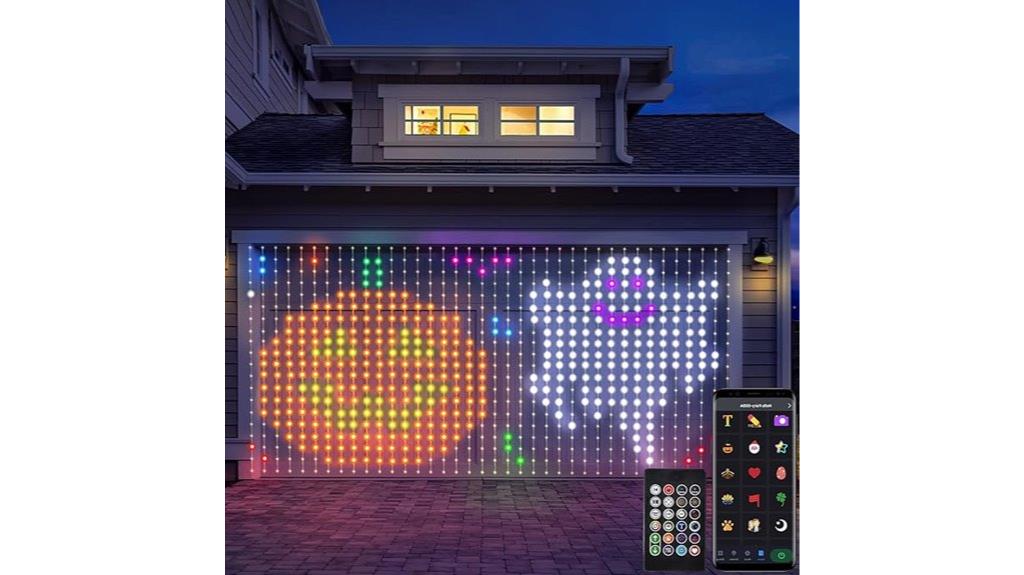 app controlled color changing led curtains