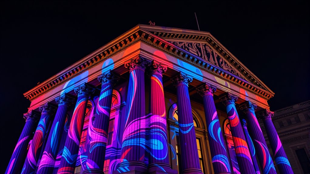 architectural light show