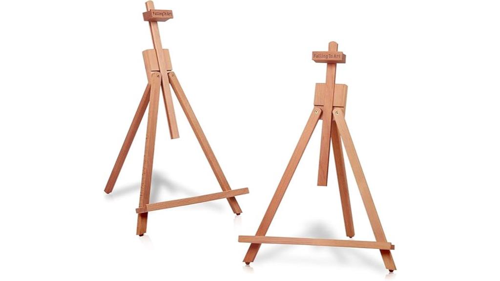 art beechwood easel set