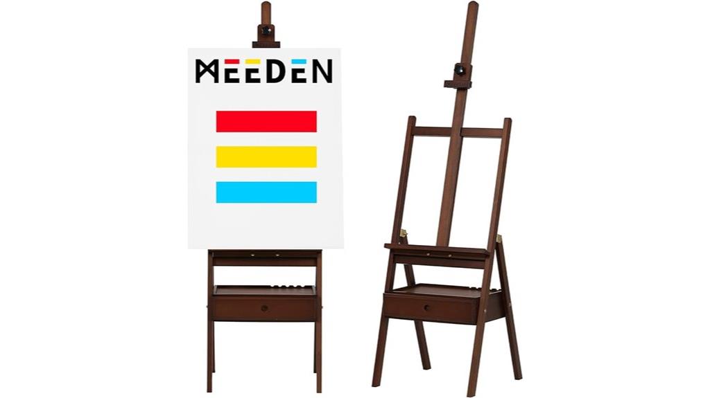 art studio easel with storage
