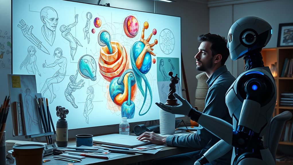 artists collaborating with ai