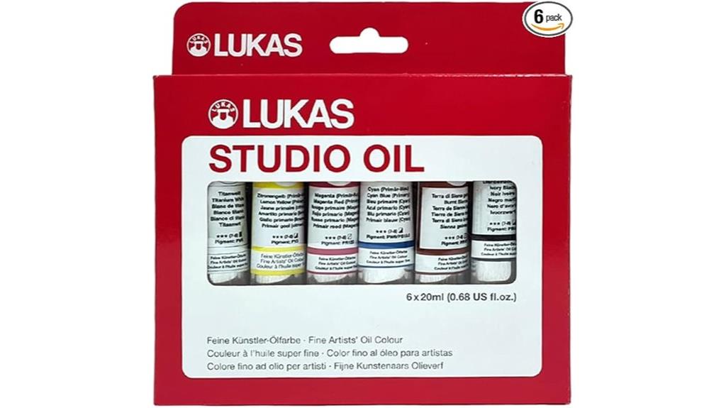 assorted 20ml oil paints