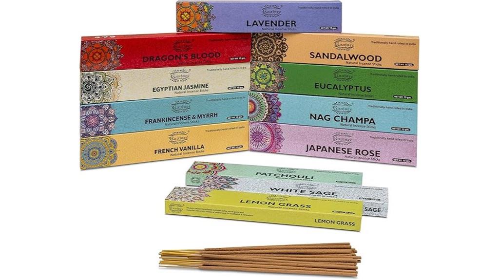 assorted incense sticks pack