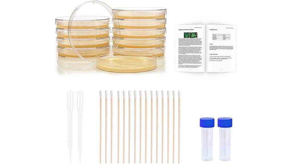 bacteria kit with petri