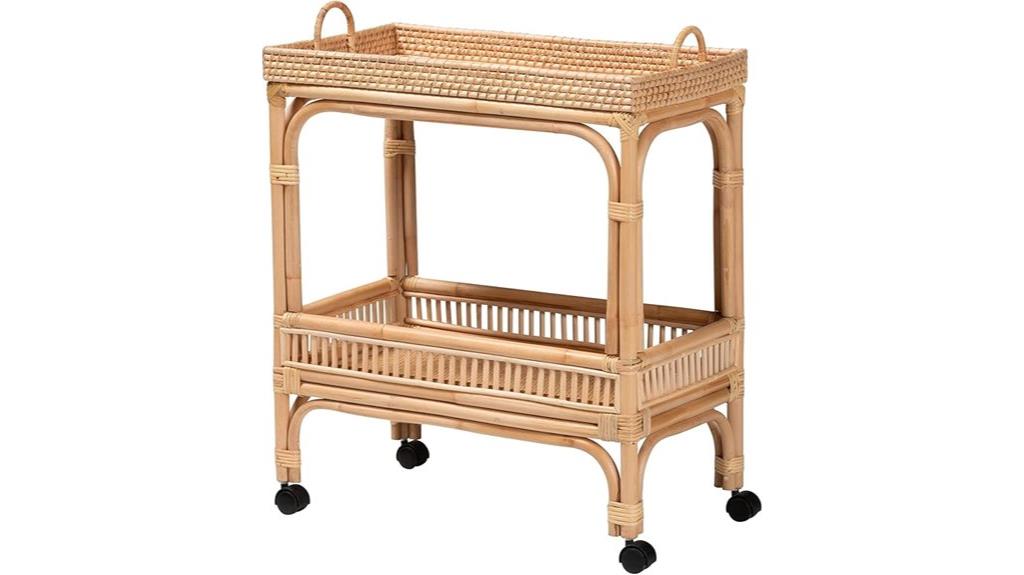 bali lombok rattan cart