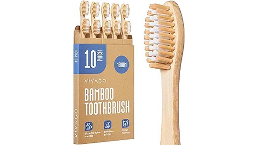 bamboo toothbrushes medium bristles