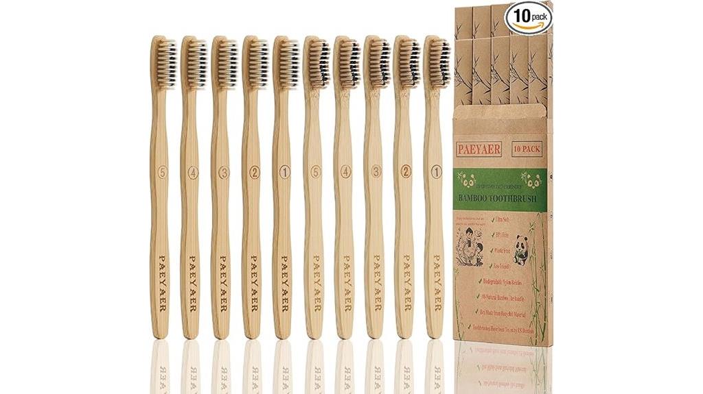 bamboo toothbrushes with charcoal