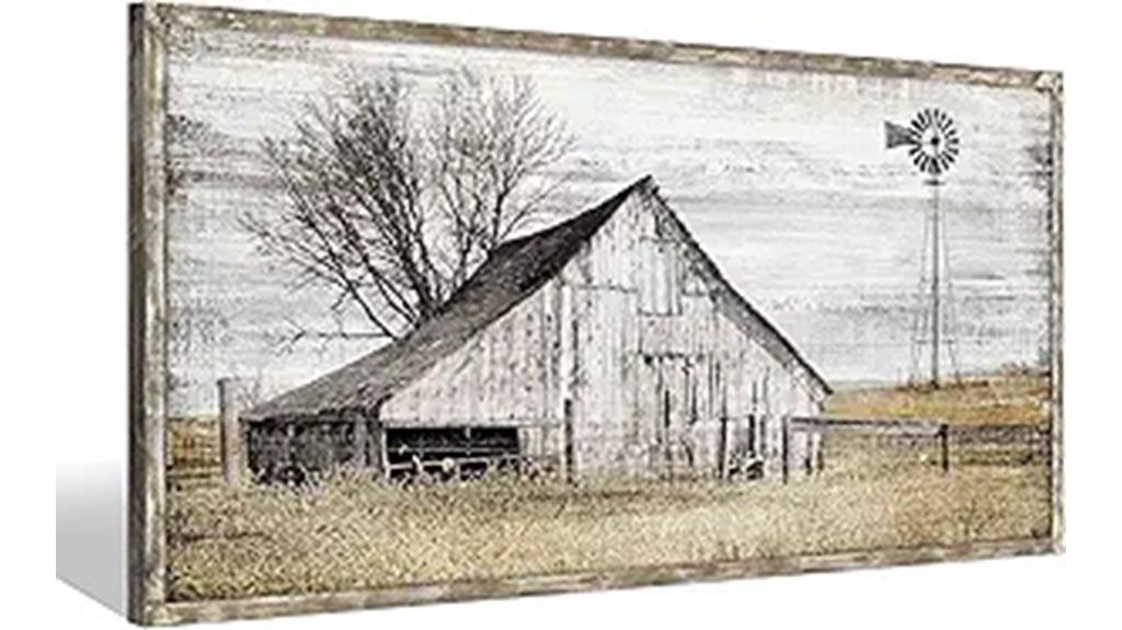 barn windmill farmhouse wall art